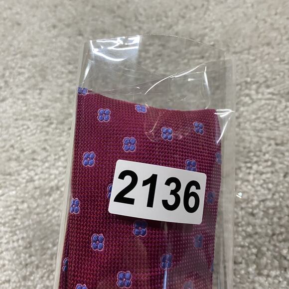 Ike Behar Tie Mens Silk Floral Woven Italy Hand Tailored Classic USA Designer - Picture 6 of 6